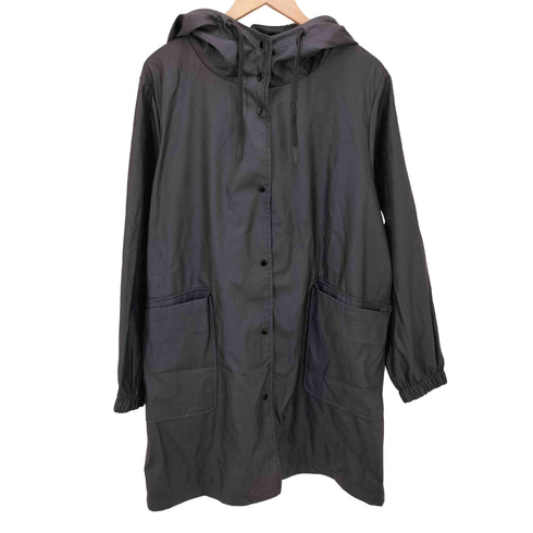 ザラ ZARA SNAP HOODED COAT スナップボタン フード コート レディース import:L