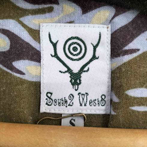サウスツーウェストエイト SOUTH2 WEST8 V NECK ARMY SHIRT - FLANNEL PT. tiger メンズ JPN:S