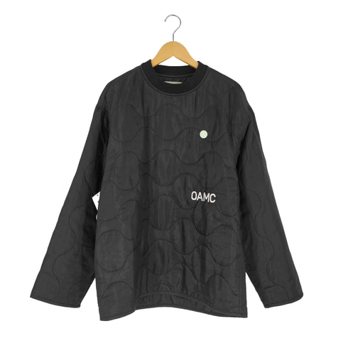 オーエーエムシー OAMC RE:WORK PEACEMAKER WORK QUILTED SWEATSHIRT キルティングプルオーバー メンズ import:S
