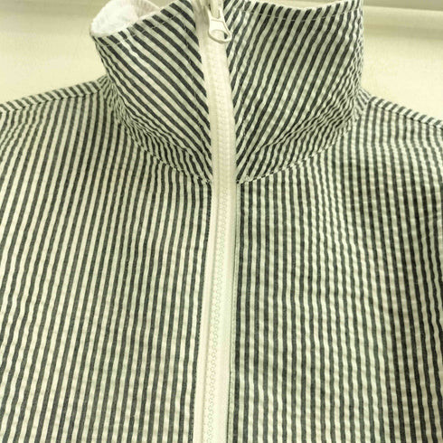 クラシカルエルフ CLASSICAL ELF 25ss 胸刺繍サッカー素材ハーフジッププルオーバー レディース M