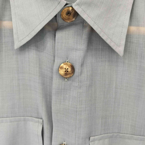 オーラリー AURALEE 19AW WOOL POLYESTER SHEER CLOTH SHIRT レディース JPN:1