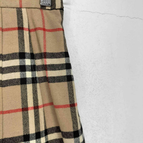 バーバリーズ BURBERRYS ノヴァチェック ウールプリーツスカート レディース M