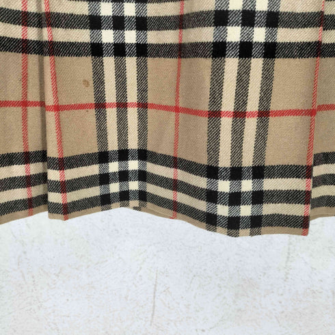 バーバリーズ BURBERRYS ノヴァチェック ウールプリーツスカート レディース M