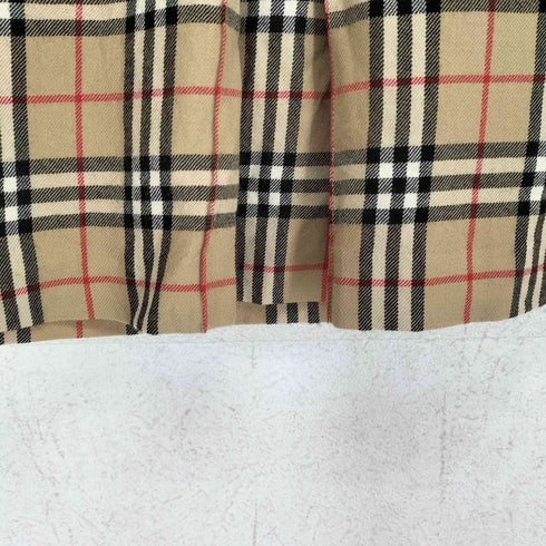 バーバリーブルーレーベル BURBERRY BLUE LABEL レザーウエストマーク ノヴァチェック タイトスカート レディース 38
