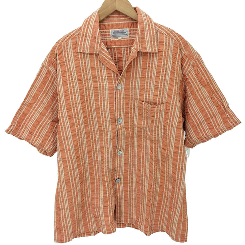 O.HENRY シェルボタン シアサッカー S/S オープンカラー シャツ メンズ JPN:L
