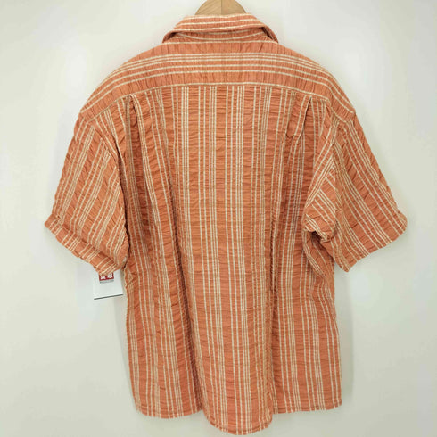 O.HENRY シェルボタン シアサッカー S/S オープンカラー シャツ メンズ JPN:L
