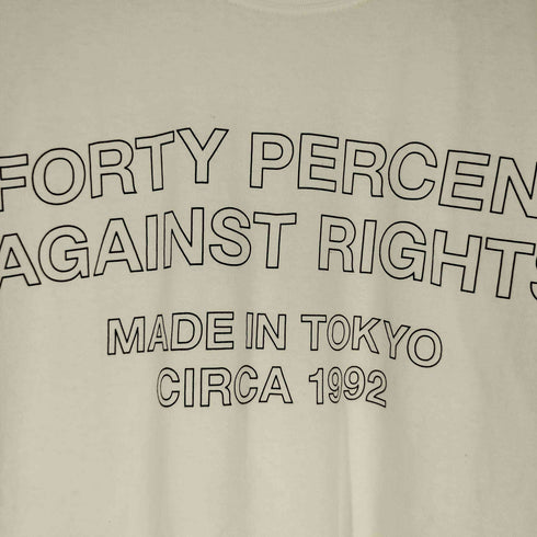 フォーティーパーセントアゲインストライツ FORTY PERCENTS AGAINST RIGHTS FPAR SS TEE ショートスリーブ Tシャツ メンズ JPN:M