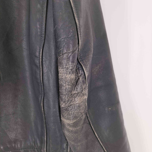 フレンチアーミー FRENCH ARMY 70-80s CUIR ykkダブルジップ パイロットレザージャケット 民間品 メンズ