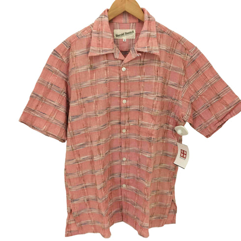 HAROLD DANIELL ボックスシルエット コットン ネップ S/S オープンカラー シャツ メンズ JPN:M