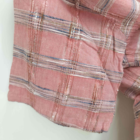 HAROLD DANIELL ボックスシルエット コットン ネップ S/S オープンカラー シャツ メンズ JPN:M