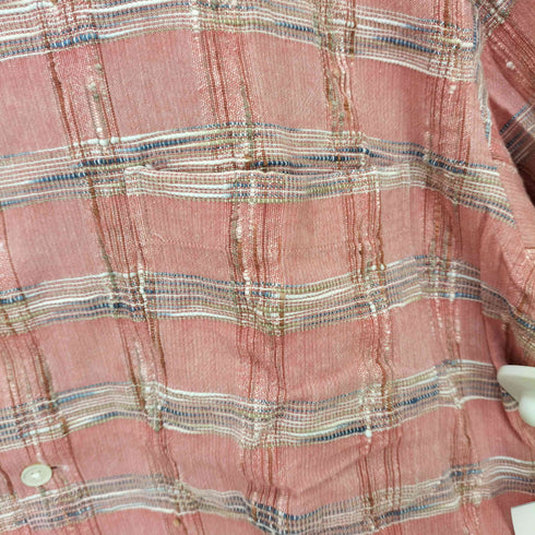 HAROLD DANIELL ボックスシルエット コットン ネップ S/S オープンカラー シャツ メンズ JPN:M