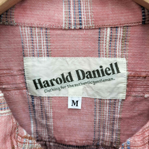 HAROLD DANIELL ボックスシルエット コットン ネップ S/S オープンカラー シャツ メンズ JPN:M