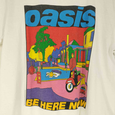 BE HERE NOW バンド プリント クルーネック Tシャツ メンズ