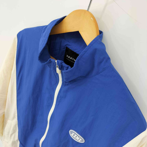xexymix ナイロン ロゴパッチ 2トーン ジップアップジャケット レディース import:M