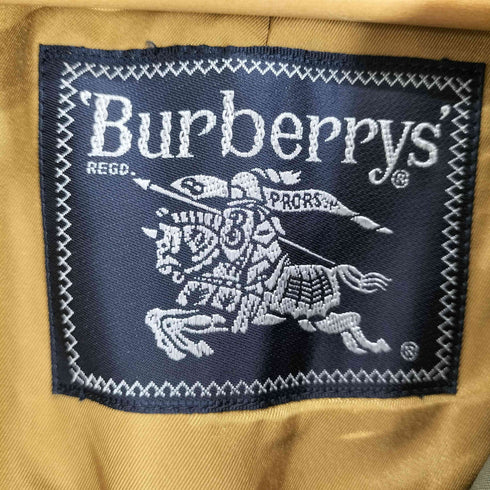 バーバリーズ BURBERRYS ライナー付き 裏地ノヴァチェックステンカラーコート 玉虫 メンズ 165