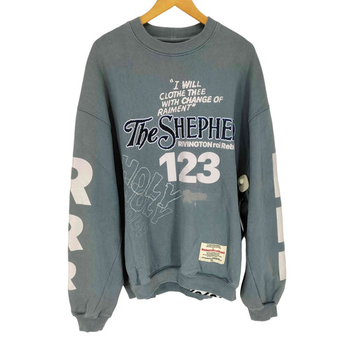 RRR 123 RIVINGTON roi Rebis HOLY CLUB HOODIEロゴプリントクルーネックスウェット import メンズ JPN:2