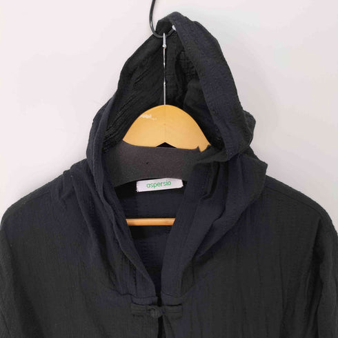 ASPERSIO フーデッドチャイナコート レディース 3XL