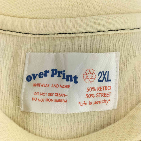 オーバープリント OVER PRINT Y2K illustration LS Tee メンズ 2XL