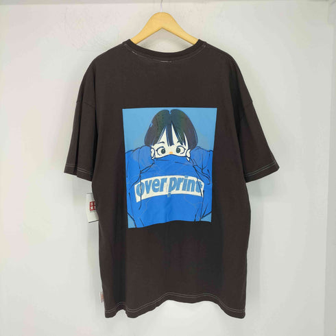 オーバープリント OVER PRINT オーロラTシャツ「んぱ」 メンズ JPN:XL
