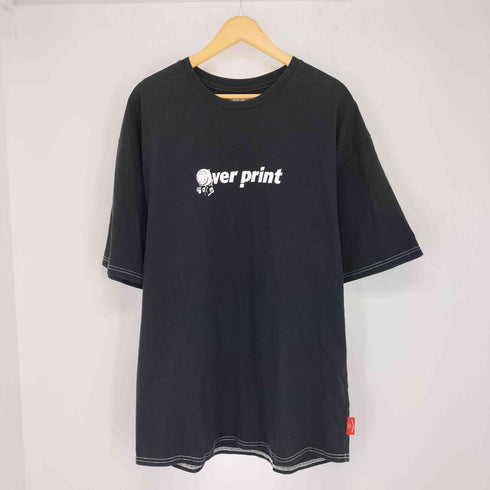 オーバープリント OVER PRINT BACK SMILY 1/2S TEE メンズ JPN:XL