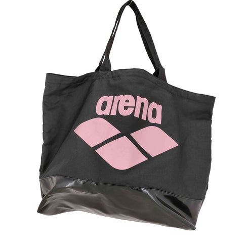 アリーナ arena ロゴプリントエナメル切替ラージトートバッグ レディース