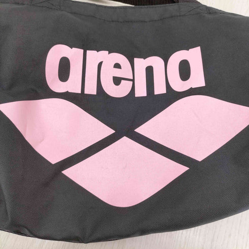 アリーナ arena ロゴプリントエナメル切替ラージトートバッグ レディース