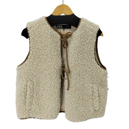 ザラ ZARA ボアベスト レディース import:S