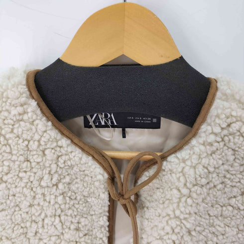 ザラ ZARA ボアベスト レディース import:S