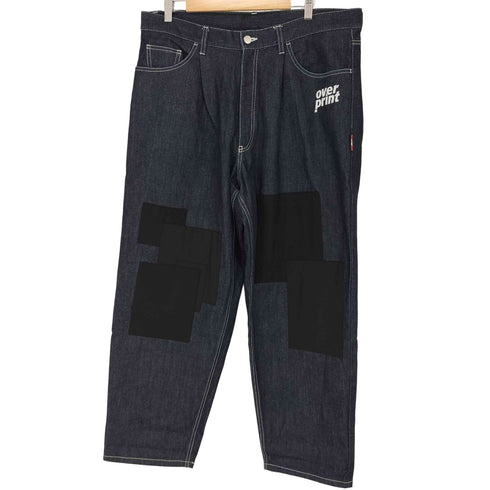 オーバープリント OVER PRINT Patch Denim pants メンズ LL