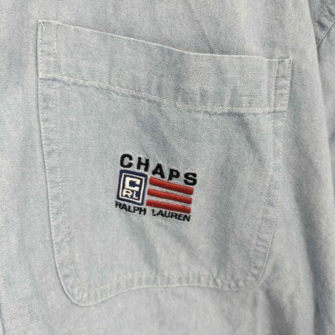 チャップスラルフローレン CHAPS RALPH LAUREN 刺繍ロゴ ボタンダウンシャツ メンズ XL