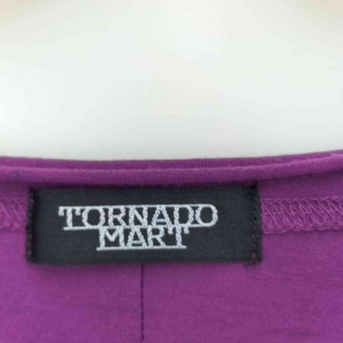 トルネードマート TORNADO MART 00S バタフライ ネックレス プリント Vネック ビジュー カットソー Y2K レディース JPN:L