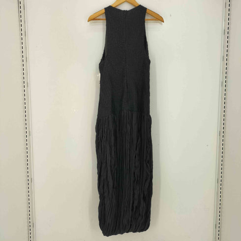 ザラ ZARA ZW COLLECTION コントラスト しわ加工ワンピース レディース import:M