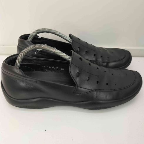 プラダ PRADA SPORT パンチングレザーローファー メンズ UK:8.5