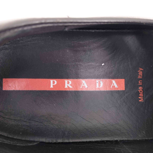 プラダ PRADA SPORT パンチングレザーローファー メンズ UK:8.5