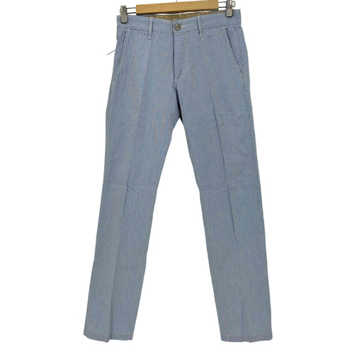 グロウンアンドソーン grown&sewn USA製 SLIM ストライプ コットン センタープレスパンツ メンズ 28