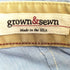グロウンアンドソーン grown&sewn USA製 SLIM ストライプ コットン センタープレスパンツ メンズ 28