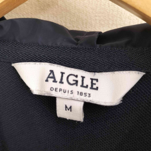 エーグル AIGLE 吸水速乾フーディー半袖ポロシャツ メンズ M