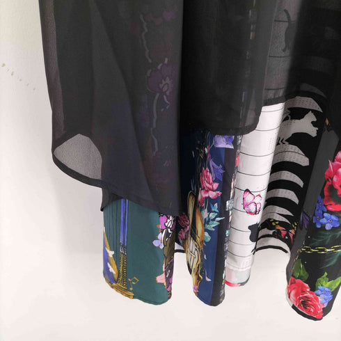 スカラー ScoLar レーヨン混レイヤードワンピース レディース JPN:M