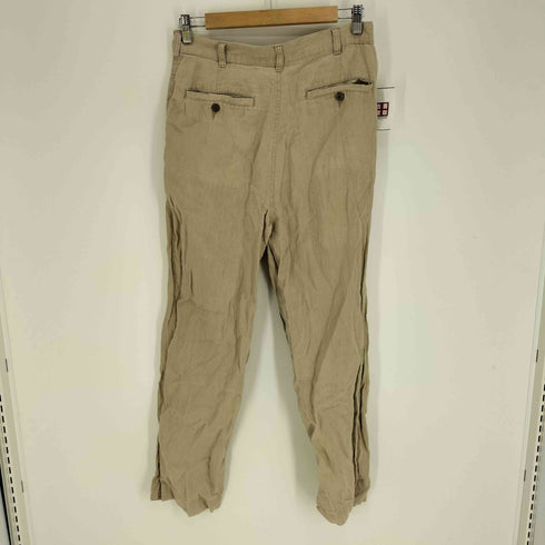 ジョスエーバンク Jos A Bank 90S スリランカ製 ジップアップ 麻 リネン スラックス メンズ 32W 30L