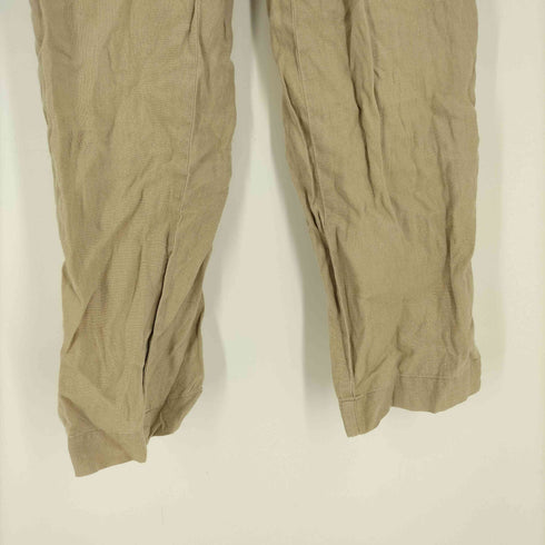 ジョスエーバンク Jos A Bank 90S スリランカ製 ジップアップ 麻 リネン スラックス メンズ 32W 30L