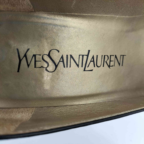 イヴサンローラン Yves Saint Laurent ポインテッドトゥ リボン付き パンプス レディース 35 1/2