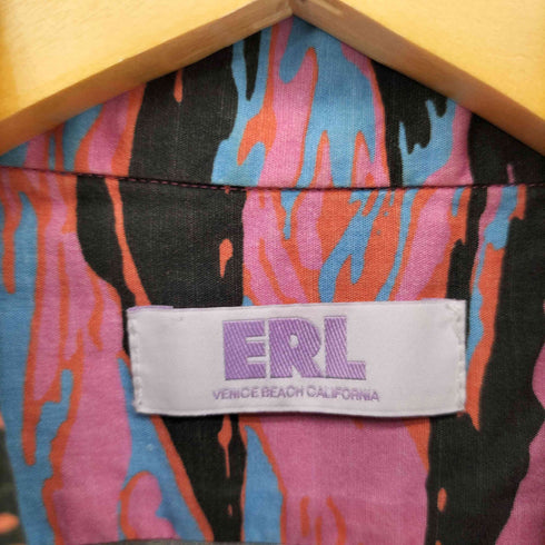 イーアールエル ERL ゼブラプリント シャツ メンズ import:L