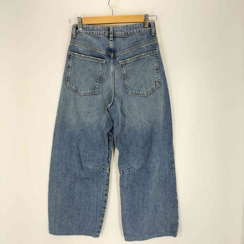 ザラ ZARA ウォッシュドバギーデニム レディース FR:32