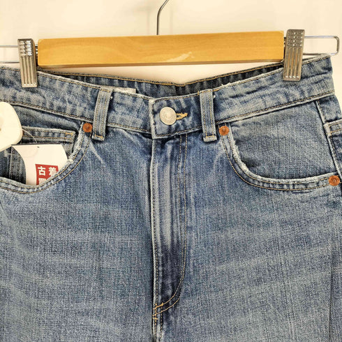 ザラ ZARA ウォッシュドバギーデニム レディース FR:32