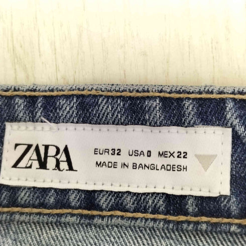 ザラ ZARA ウォッシュドバギーデニム レディース FR:32