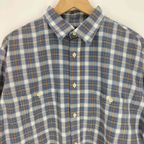 ザノースフェイス THE NORTH FACE レギュラーカラー フラップポケット マドラスチェック L/S シャツ メンズ LL