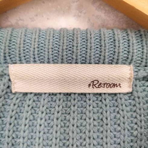 リルーム re:room ONE POINT CREW NECK COLOR BIG KNIT メンズ free