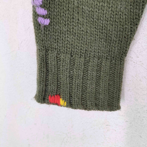 リルーム re:room HAND-EMBROIDERY LOGO CREW KNIT メンズ s