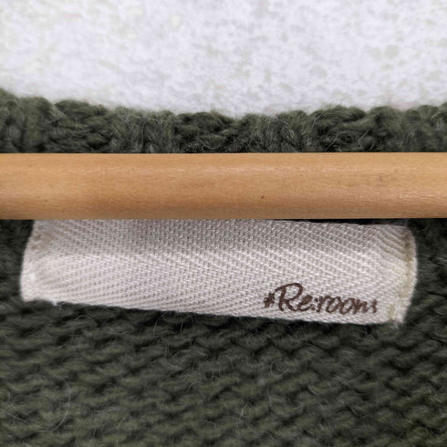 リルーム re:room HAND-EMBROIDERY LOGO CREW KNIT メンズ s