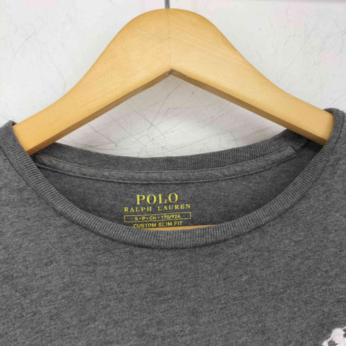 ポロラルフローレン POLO RALPH LAUREN CUSTOM SLIM FIT ビッグポニー刺繍ロゴ 半袖Tシャツ メンズ S